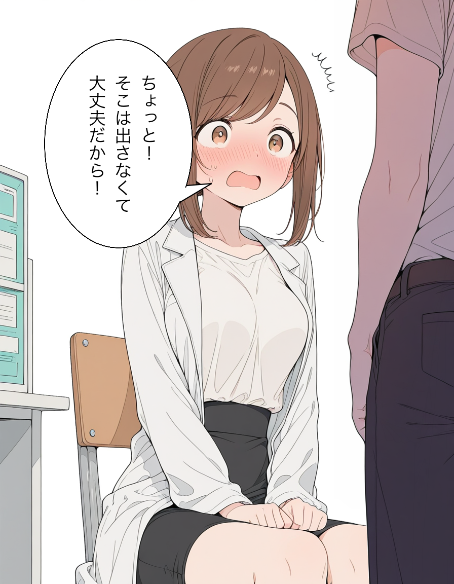 男子生徒から人気の保健室のすず先生